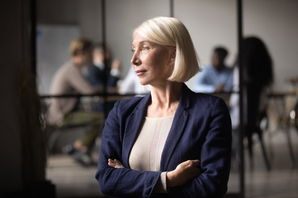Businesswoman in her office.