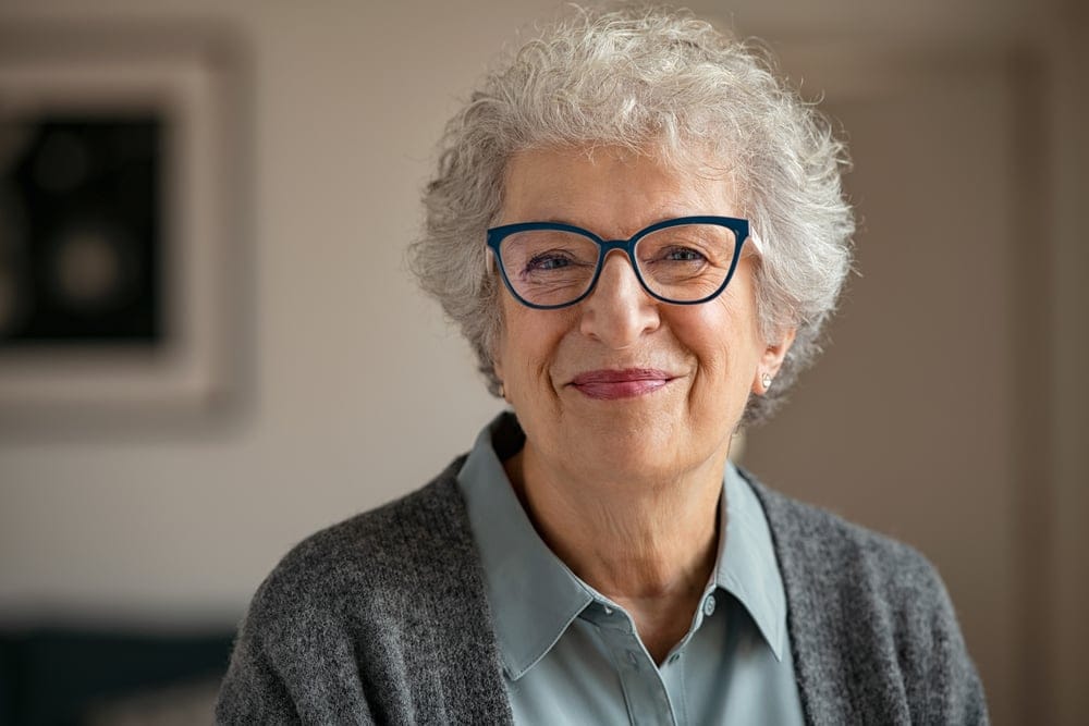 Older retired senior woman.