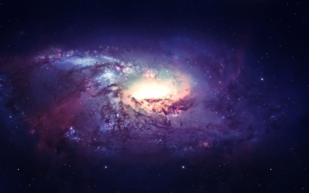 Galaxy in outer space.