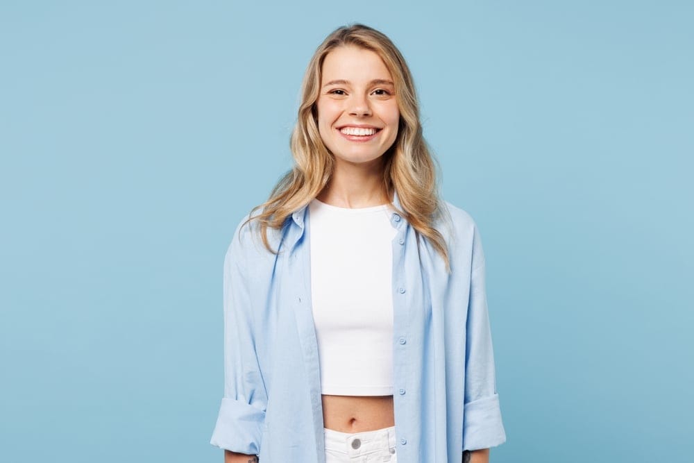Smiling happy woman.