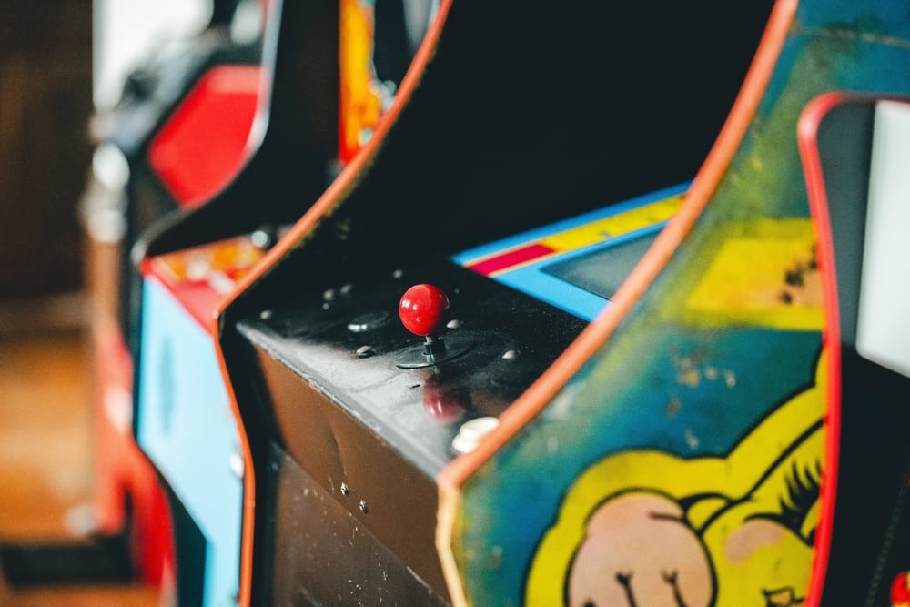 Video games in an arcade.