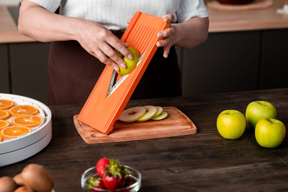 Sliced fruit.
