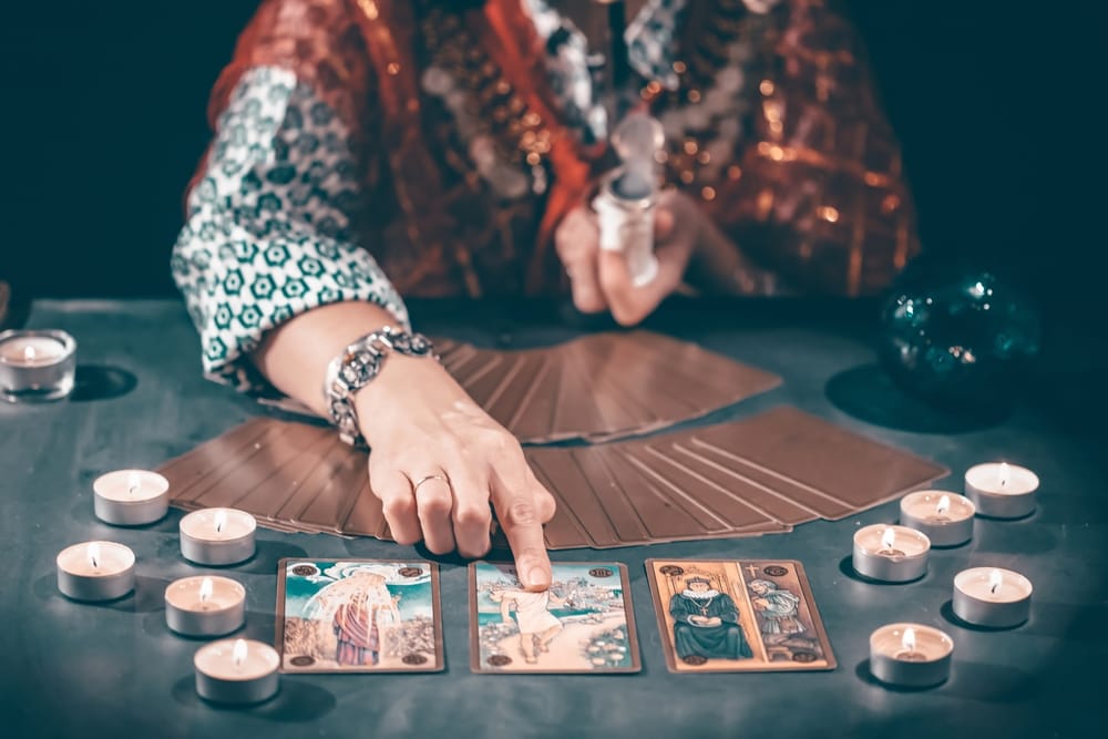Tarot card reading.