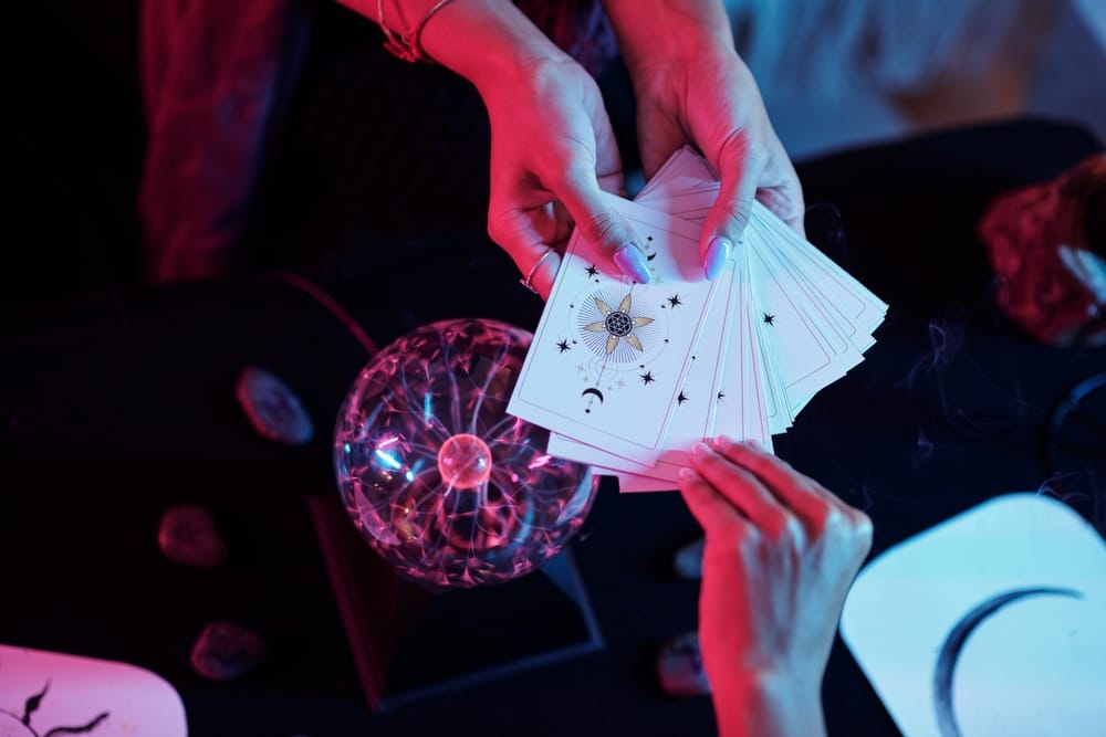 Tarot card reading.