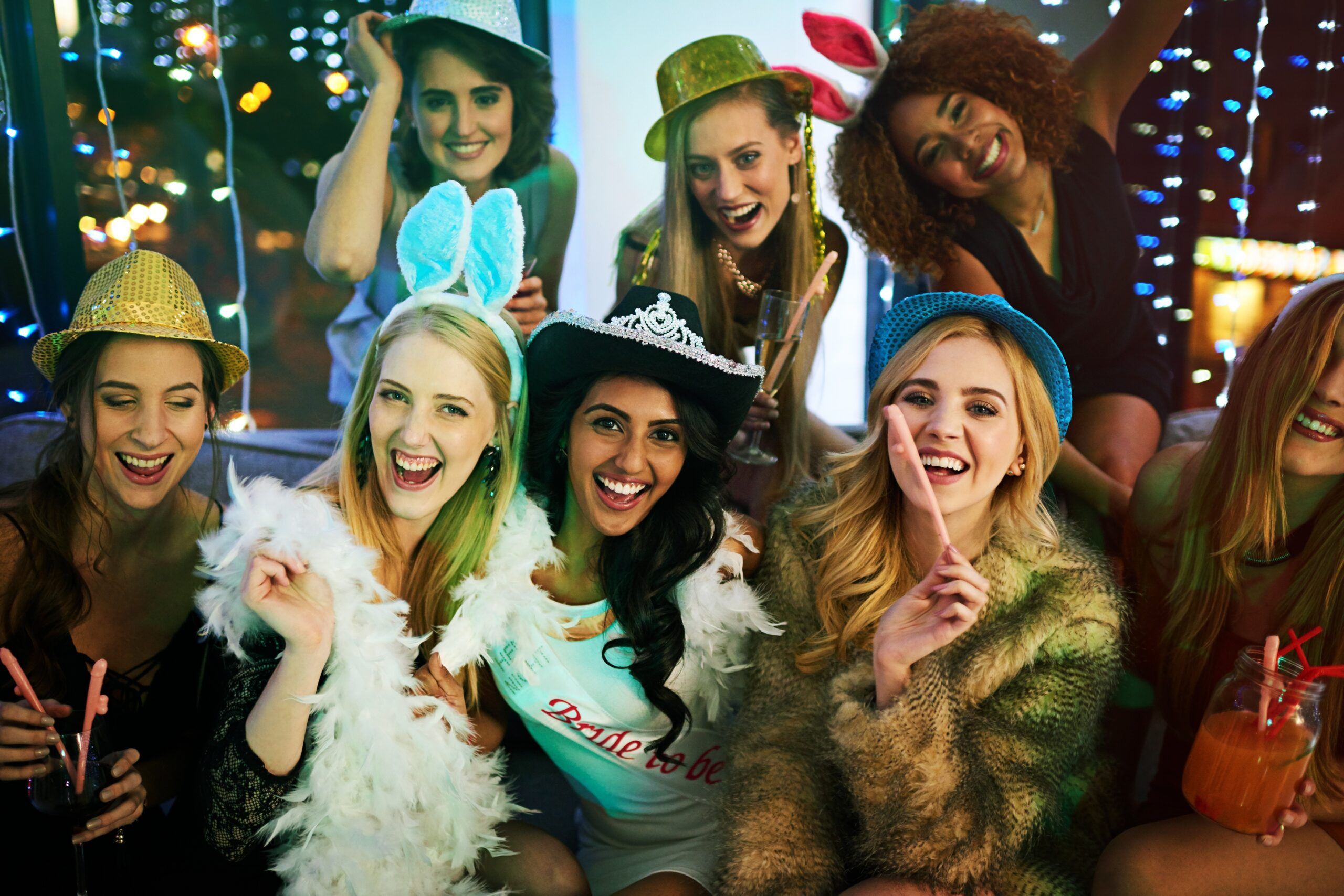 Group of friends having fun together.