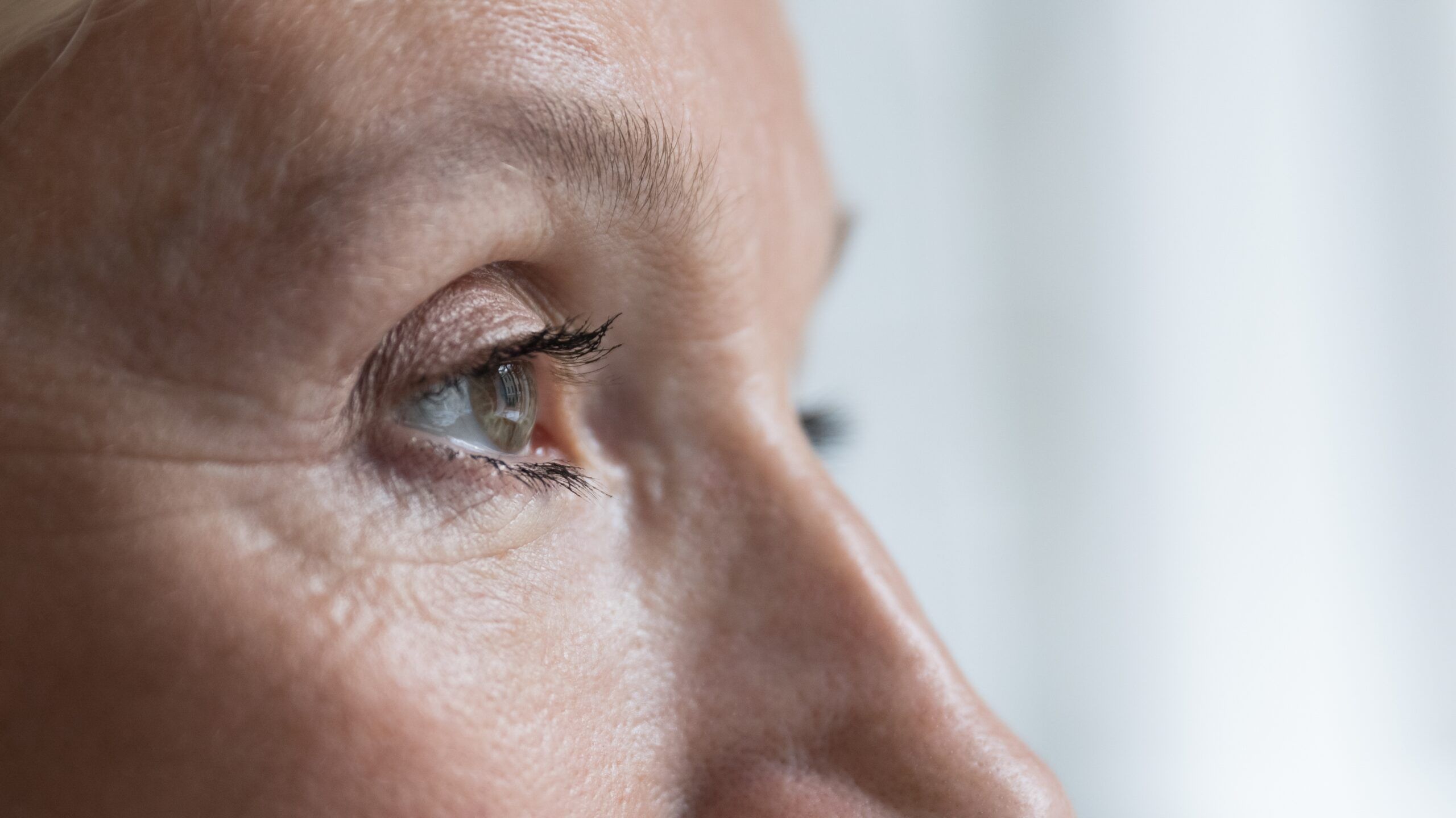Close up of a woman's eye.