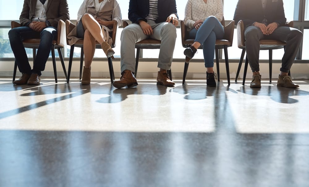 People waiting for an interview.