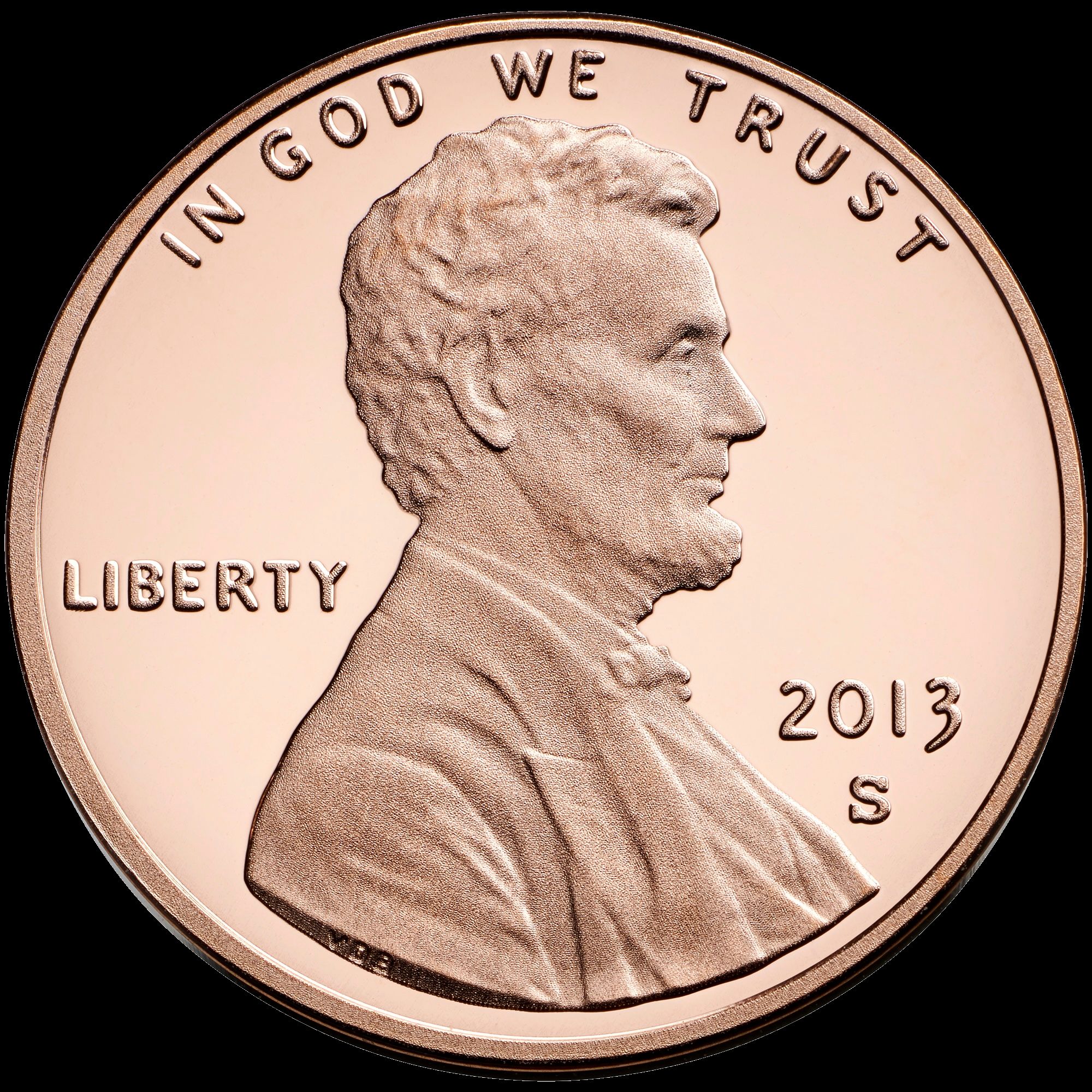 A one cent coin.
