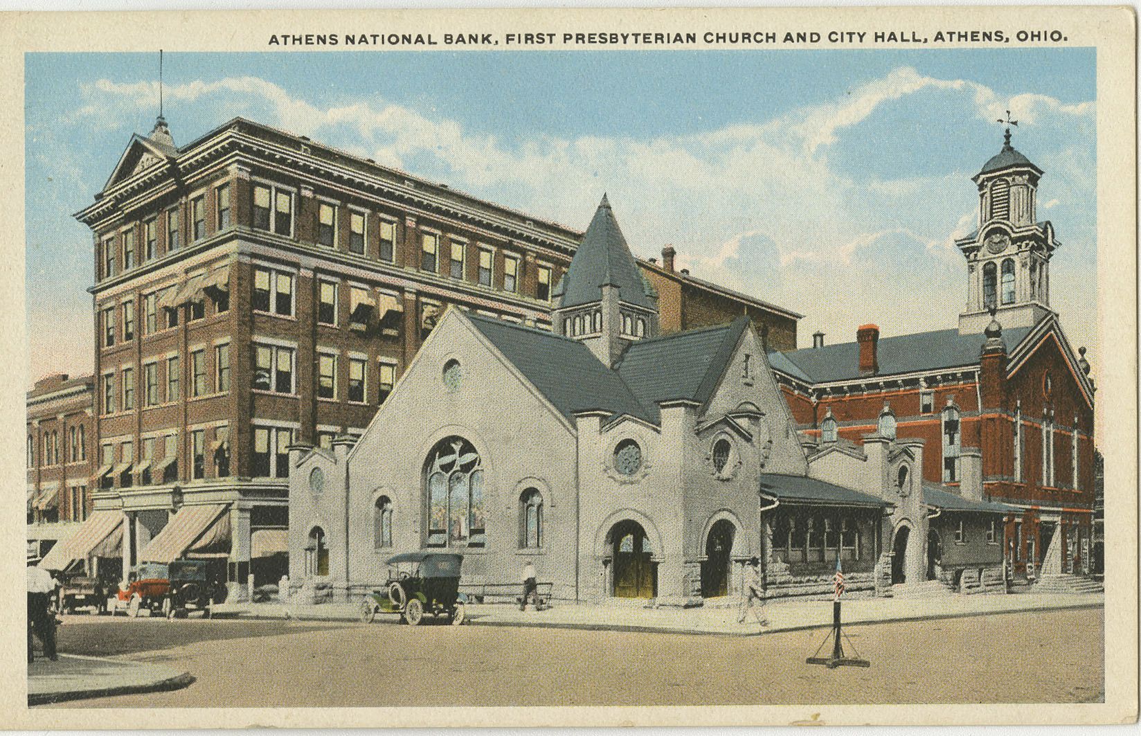 Vintage image of Athens, NY.