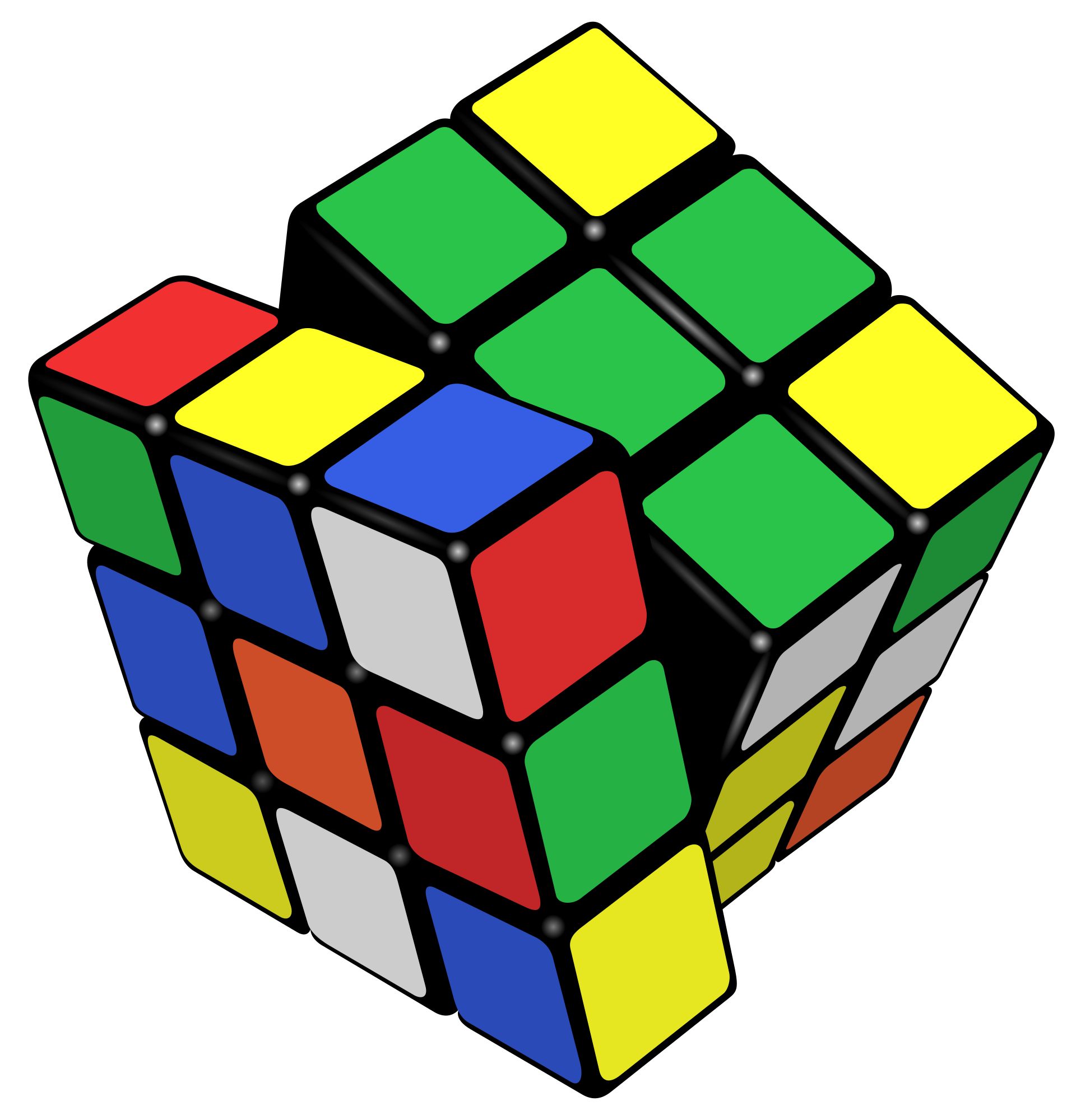 A Rubik’s Cube toy.