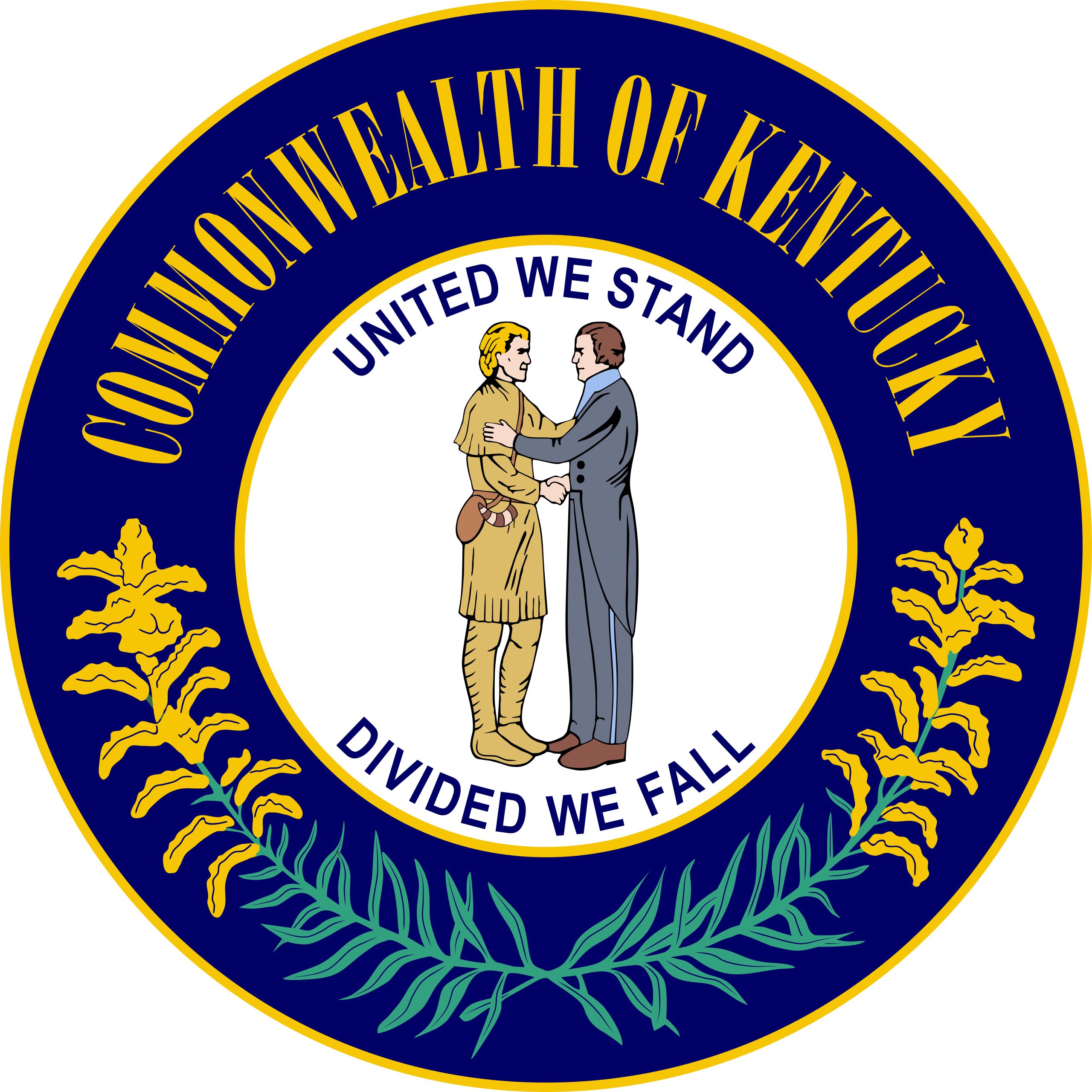 Seal of the state of Kentucky.
