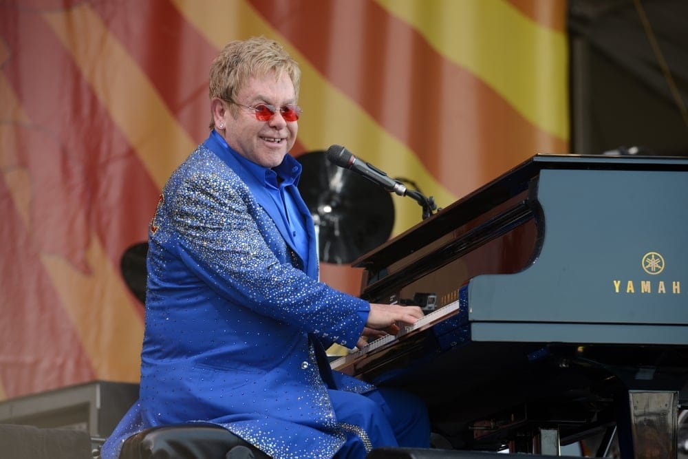 Elton John peforming