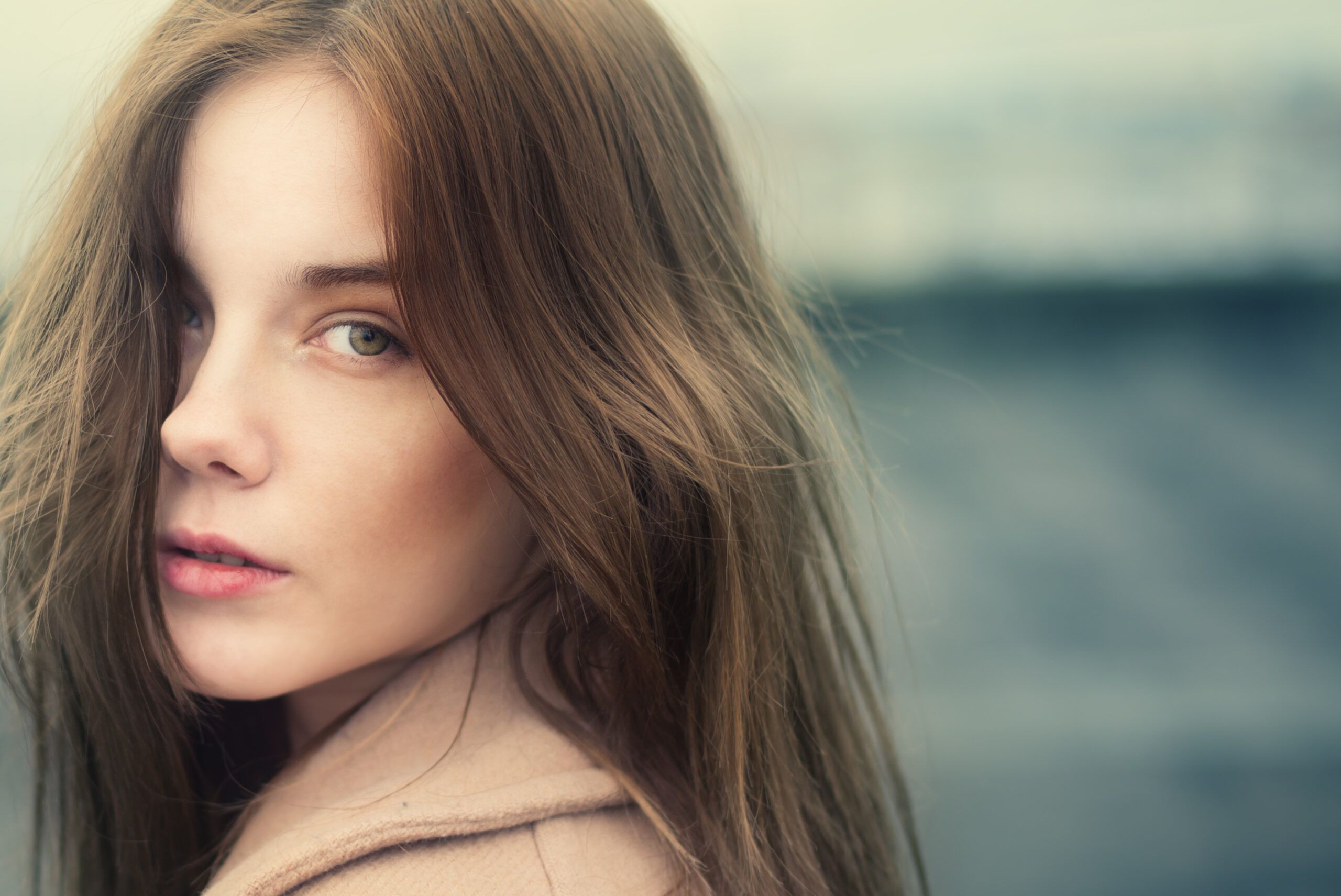 Portrait of a beautiful girl in her twenties.