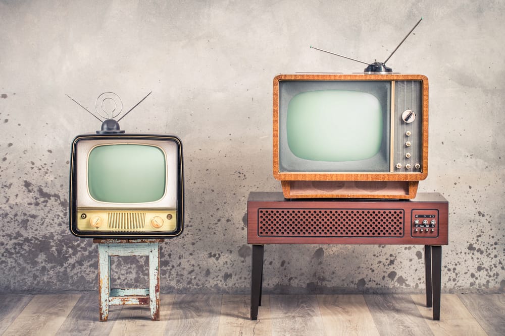 Retro television set.