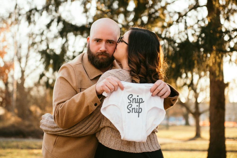 Couple Stages Hilarious Photoshoot To Celebrate Vasectomy And Child-Free Lifestyle