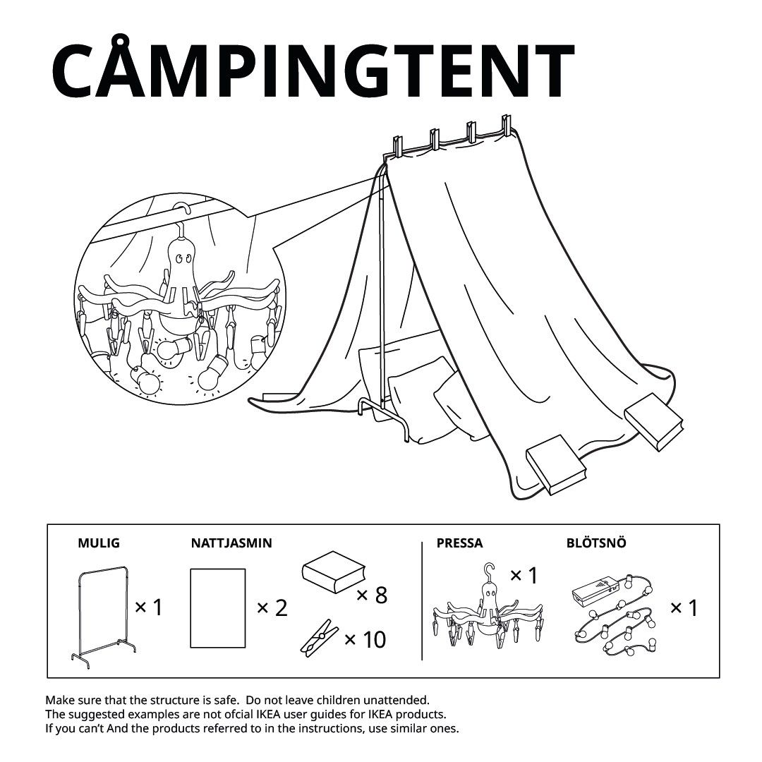 IKEA Shares 6 Furniture Fort Tutorials You Can Build During Lockdown
