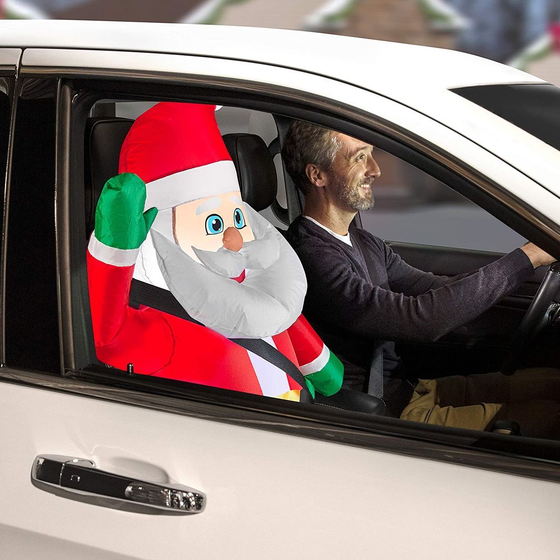 These Inflatable Car Buddies Will Keep You Company While You’re Stuck In Traffic This Holiday Season