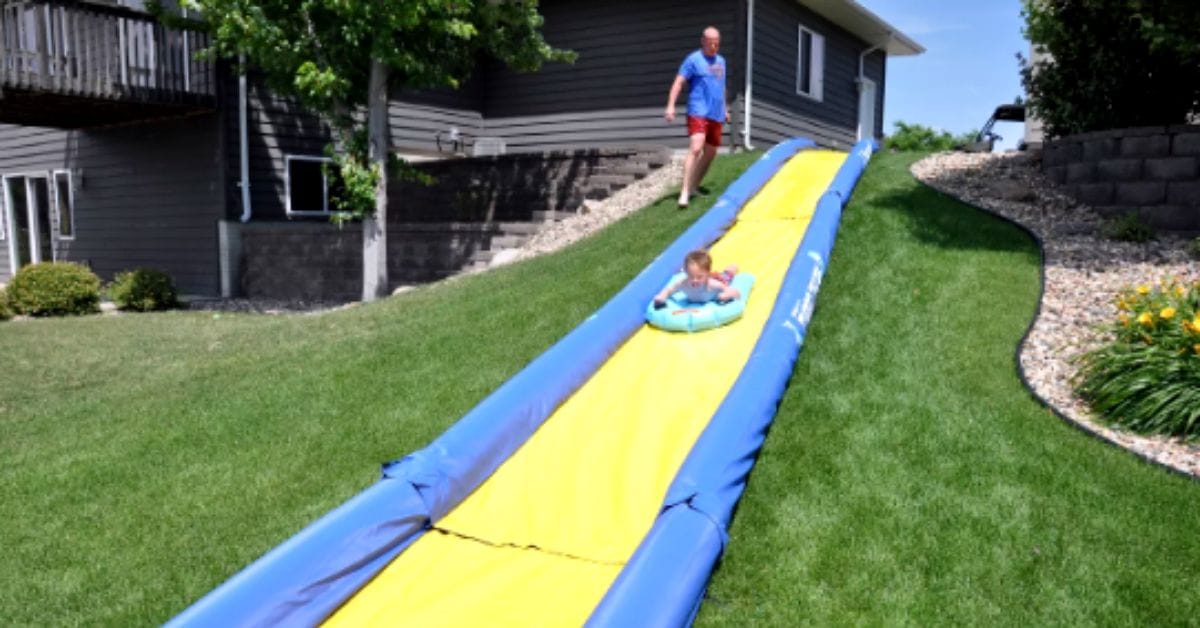 Target Is Selling A 20-Foot Water Slide To Turn Your Back Yard Into An Amusement Park