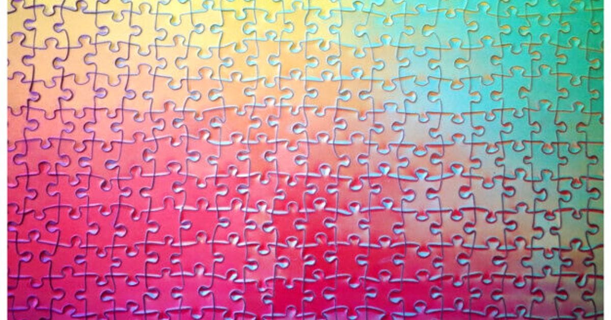 This 1,000-Piece Puzzle Changes Colors As You Put It Together For An Extra Challenge