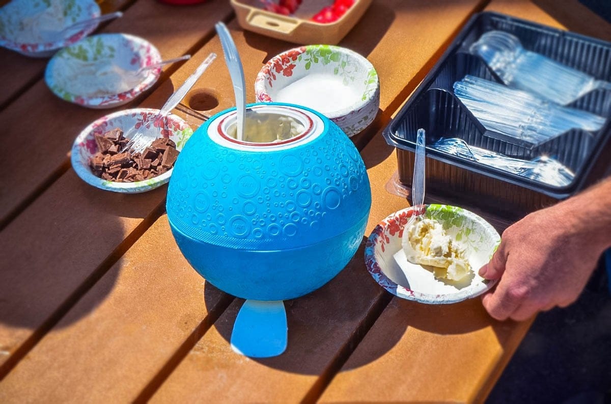 This Ball Makes Ice Cream While You Kick It & Exercise Has Never Been More Fun