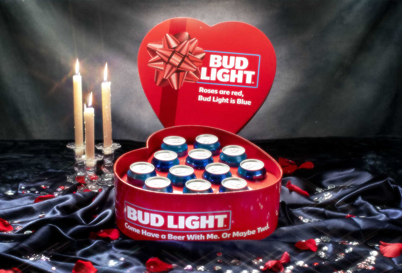 Bud Light Has Released Heart-Shaped Boxes Of Beer For Valentine’s Day