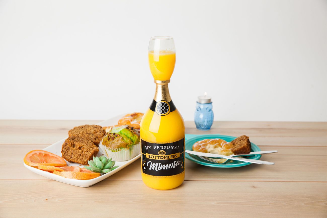 This Bottomless Mimosa Glass Holds 8 Servings In One For The Booziest Brunch Ever