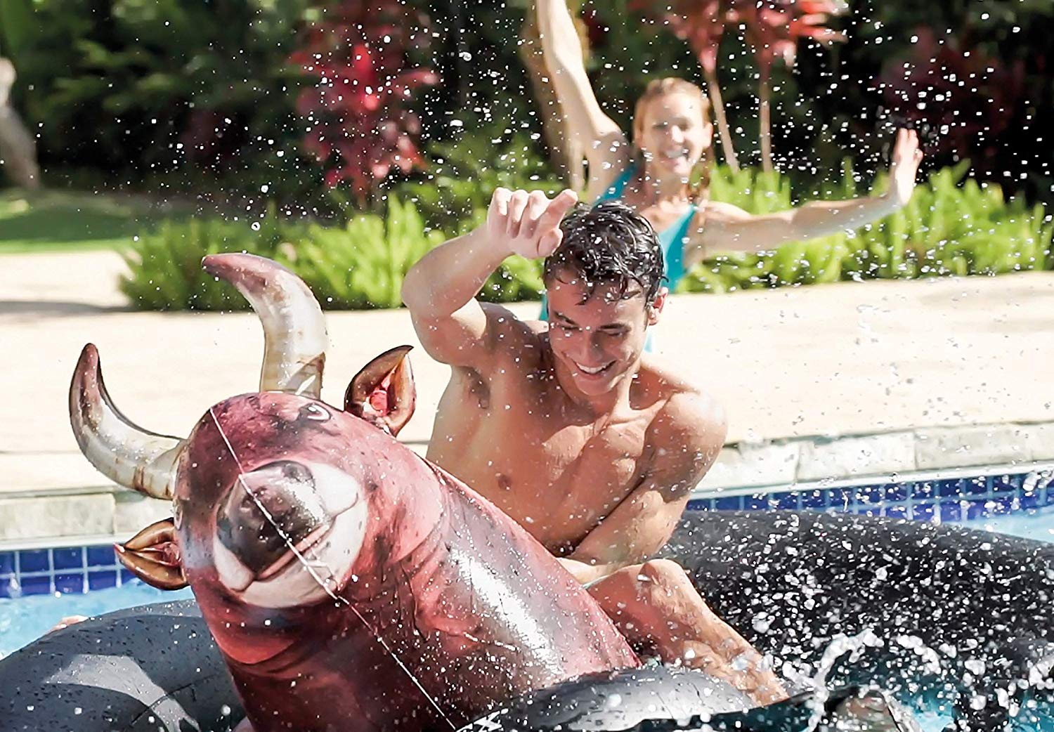 This Giant Inflatable Bull Float Brings The Rodeo To The Pool & It’s Amazing
