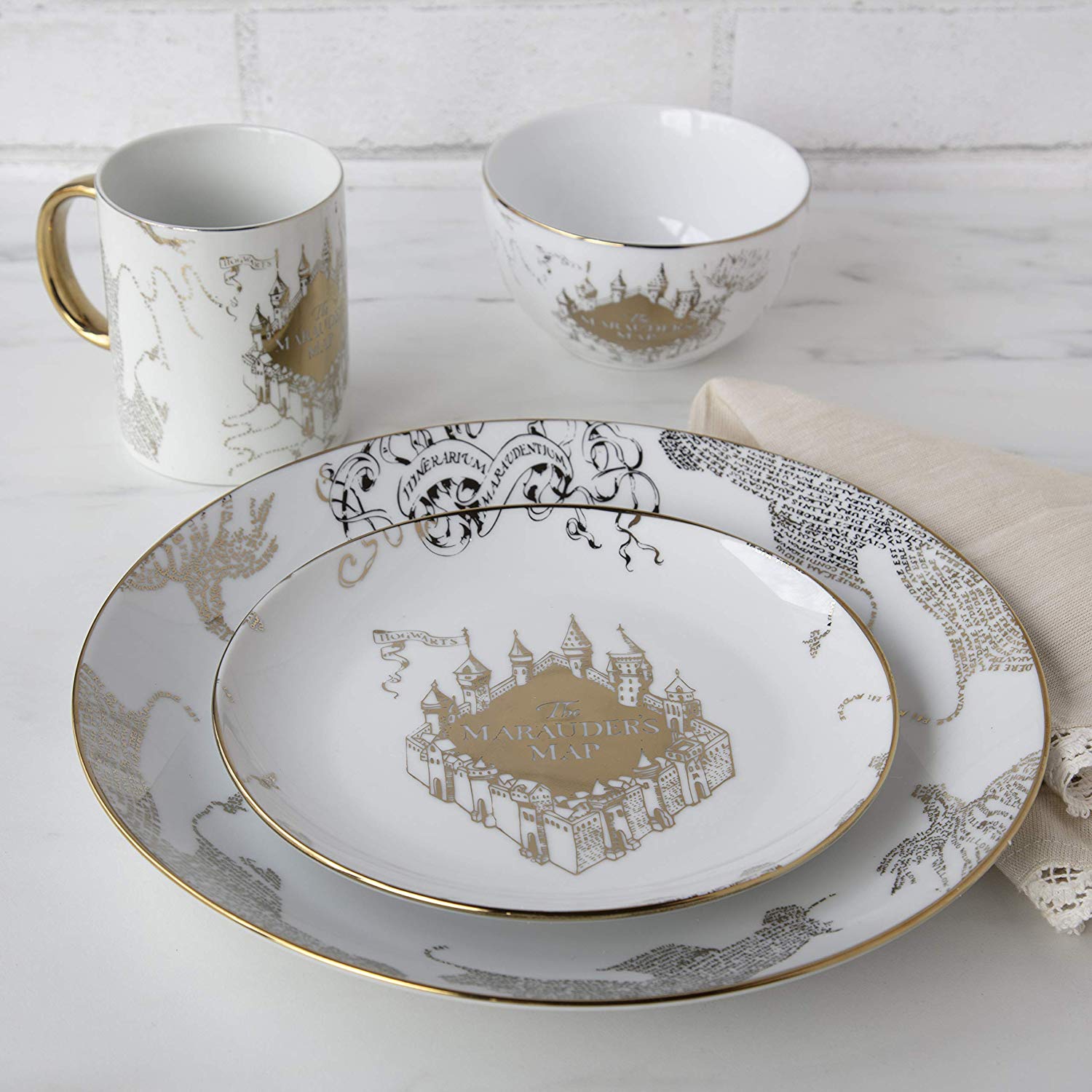 This Harry Potter Marauder’s Map Dinner Set Will Make You Feel Like You’re Eating In The Great Hall
