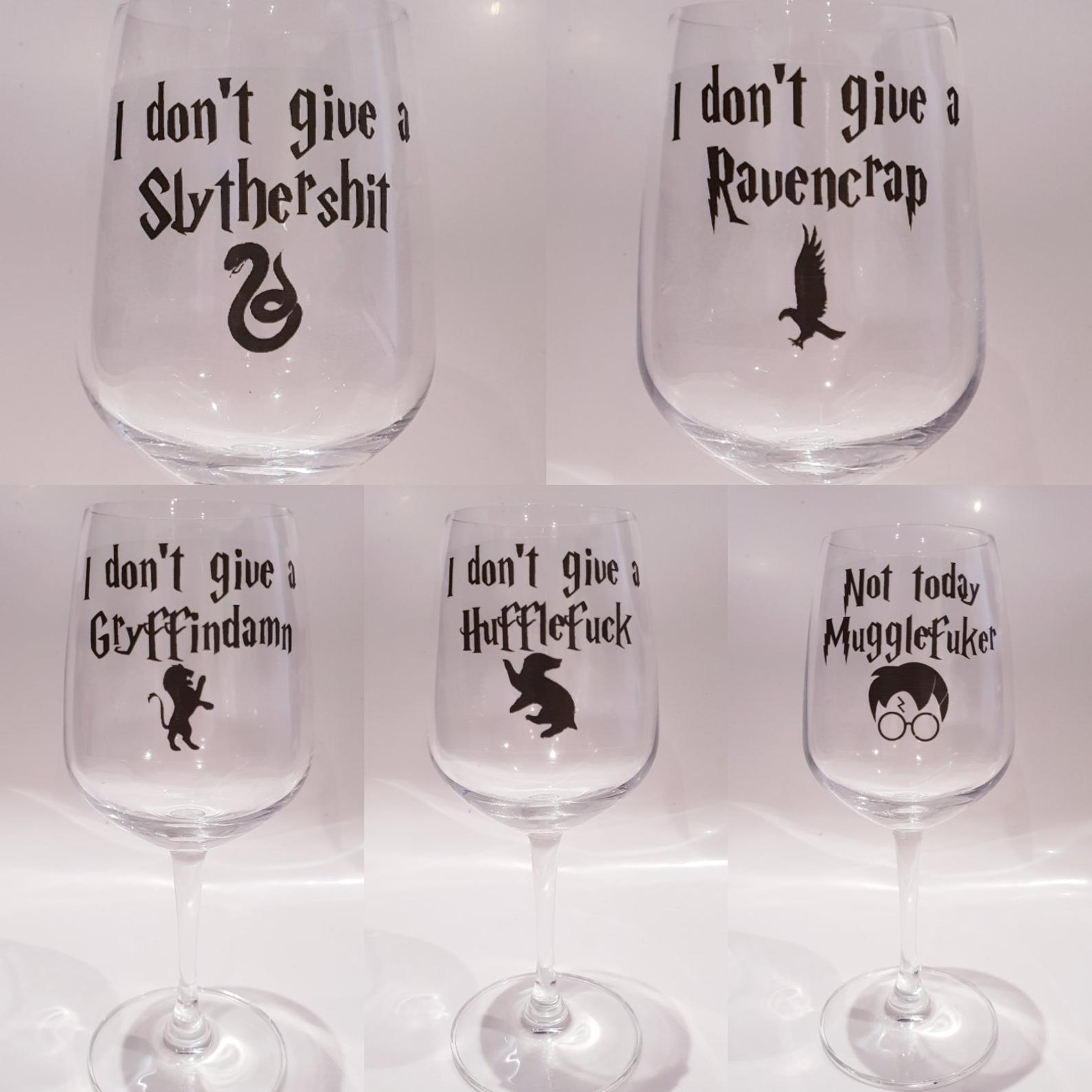These Naughty Harry Potter Wine Glass Stickers Are DIY Done Right
