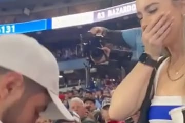 Man Slapped After Proposing To Girlfriend With Gummy Ring At Baseball Game