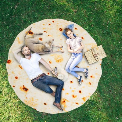 You Can Become A Human Burrito With This Giant Tortilla Blanket