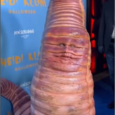 Heidi Klum Dresses As Horrifying Worm For Her Annual Halloween Party