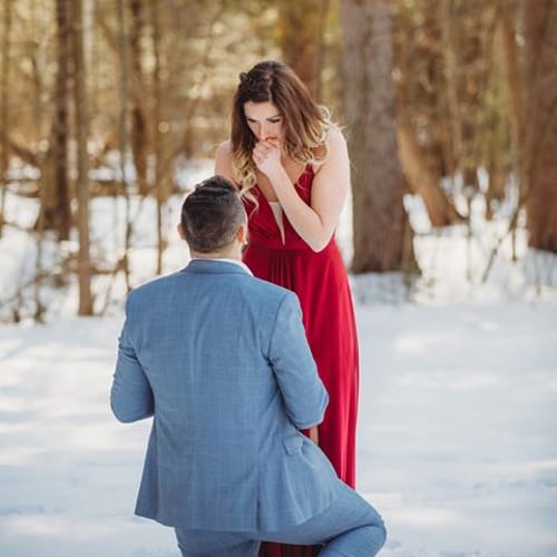Couple’s Romantic Photoshoot Turns Into Surprise Engagement
