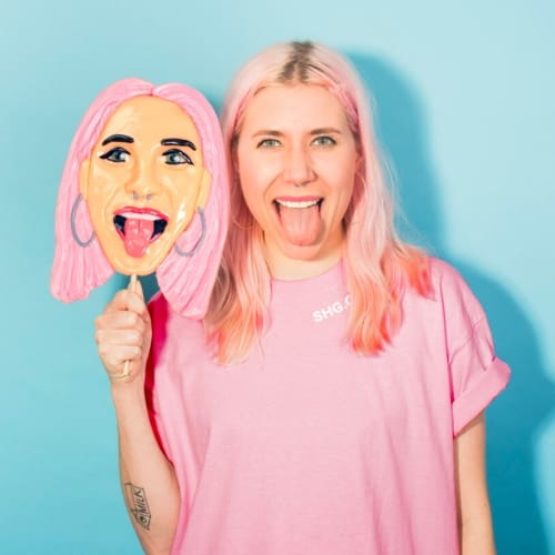You Can Send Your BFF This Giant Lollipop Of Your Face So You Can Be Together While Apart