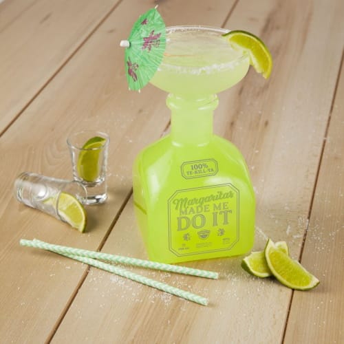 These Tequila Bottle-Shaped Margarita Glasses Make Getting Drunk Much More Fun