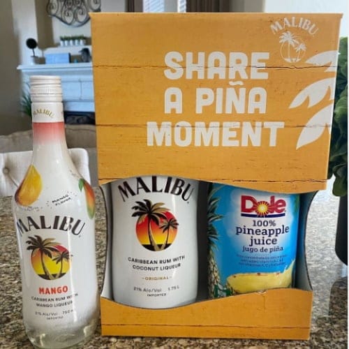 Malibu Rum Has Gift Packs That Include Dole Pineapple Juice For All Your Piña Colada Needs