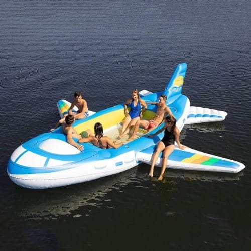 This 18-Foot Inflatable Airplane Float Will Let You Traverse The Water In Style
