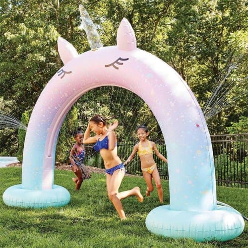 This Giant Unicorn Arch Sprinkler Will Make Those Hot Summer Days A Little More Magical
