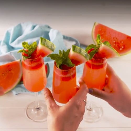 Watermelon Mimosas Are The Classy, Summery Addition Your Brunch Needs