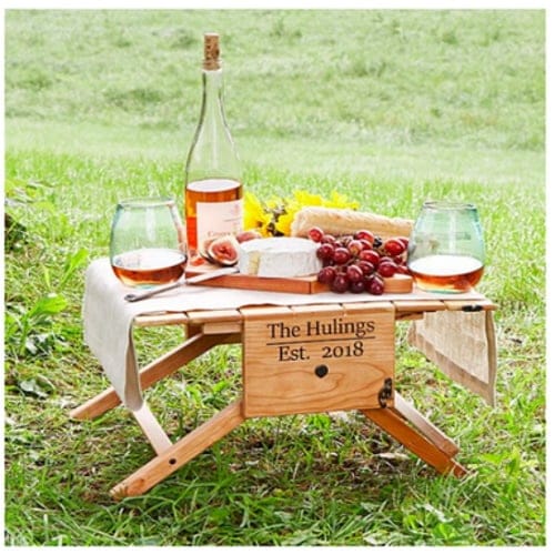 This Wine Tote Turns Into A Mini Picnic Table For Ultimate Summer Fun
