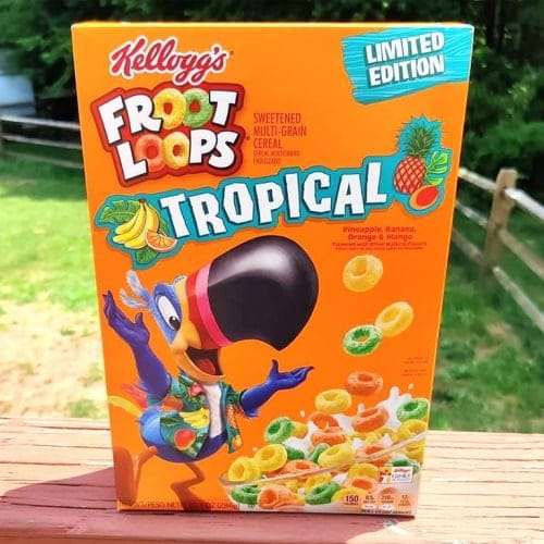 New Tropical Froot Loops Include Banana, Pineapple, Mango, And Orange Flavors