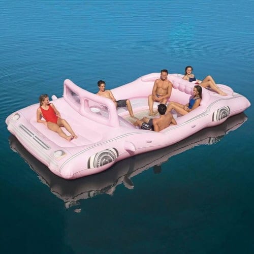This 21-Foot Inflatable Pink Limo Float Will Let You Lounge In Style All Summer Long