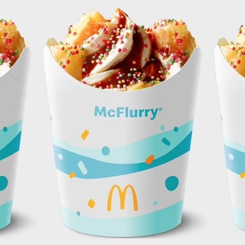 McDonald’s New Birthday McFlurry Is Topped With Sprinkles And Custard Pie