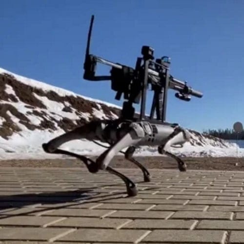 This Robot Dog Wielding An Assault Rifle Is The Stuff Of Nightmares