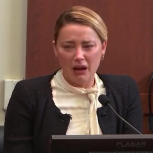Amber Heard Sobs As She Claims Johnny Depp ‘Penetrated Her With A Bottle’ Amid Defamation Trial