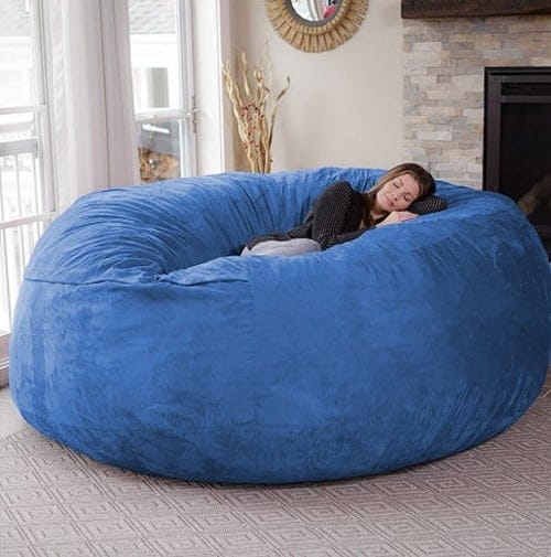 This Gigantic 8-Foot Bean Bag Chair Is The Ultimate Comfortable Lounging Experience