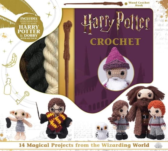 This Harry Potter Crochet Kit Comes With A Wand-Shaped Hook