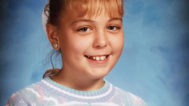 Vintage 90s portrait nostalgic of young girl
