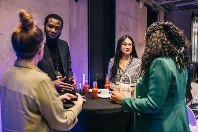 awkward networking conversation