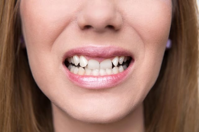 Woman smiling.